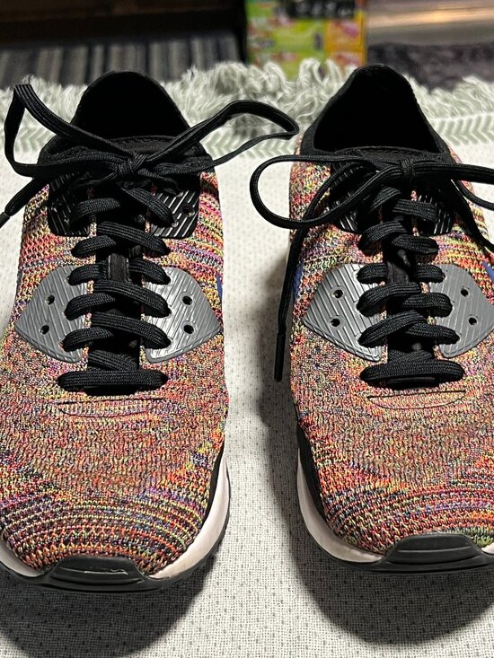 Nike Air Max 90 Ultra 2.0 Flyknit Multi-Color Woven Surface Sneakers SZ 10 main image 6